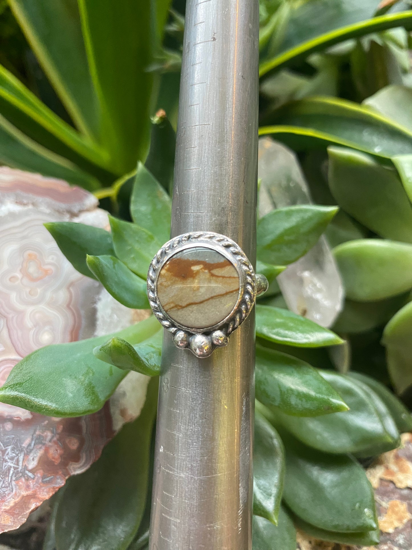Polychrome Jasper Ring