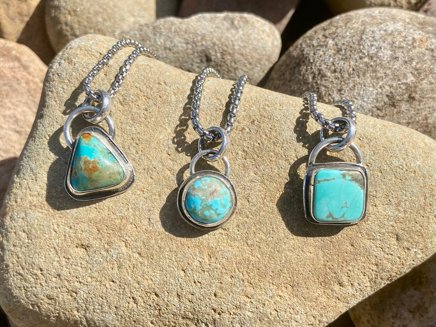 Kingman Turquoise Charm Pendant