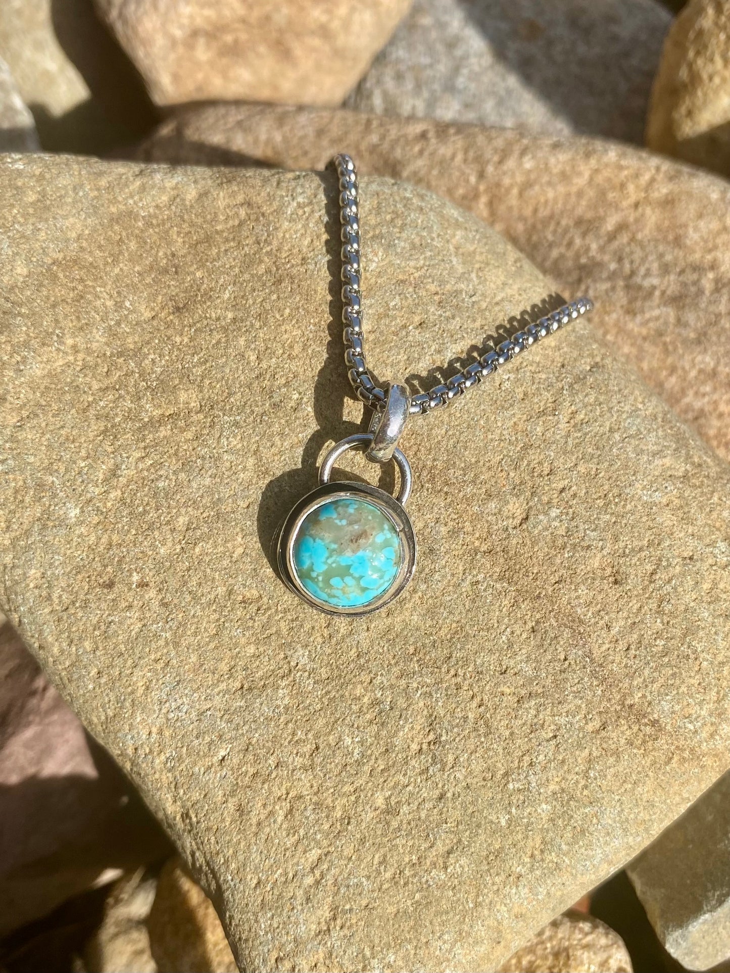 Kingman Turquoise Charm Pendant