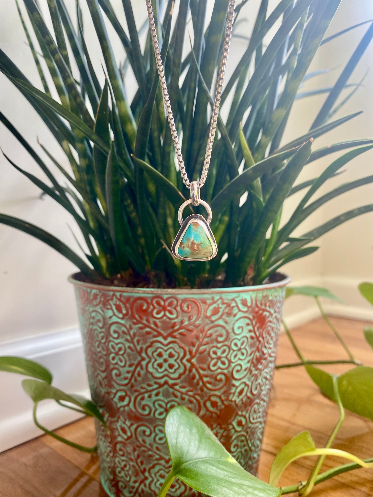 Kingman Turquoise Charm Pendant