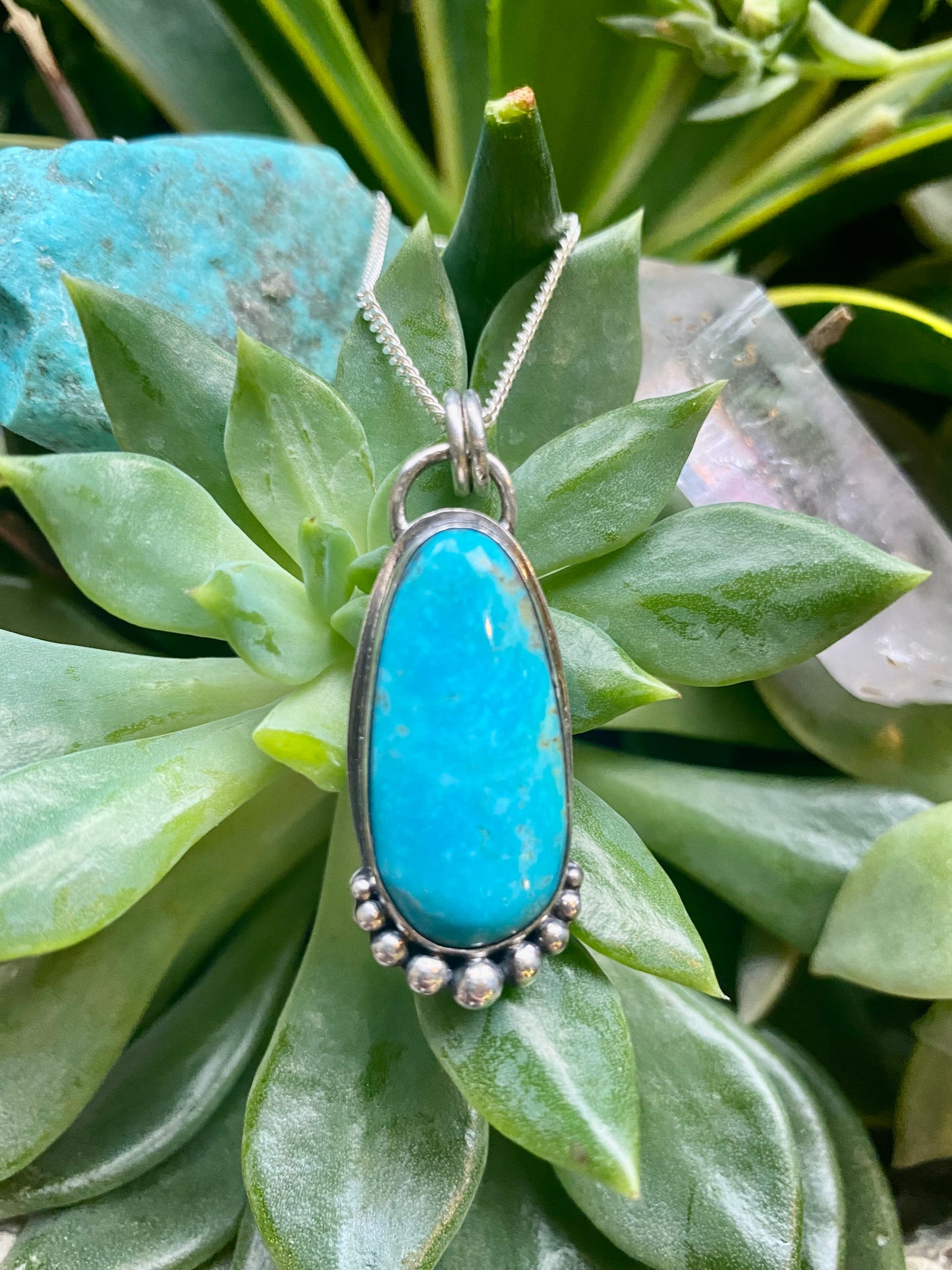 Sleeping Beauty Turquoise Pendant