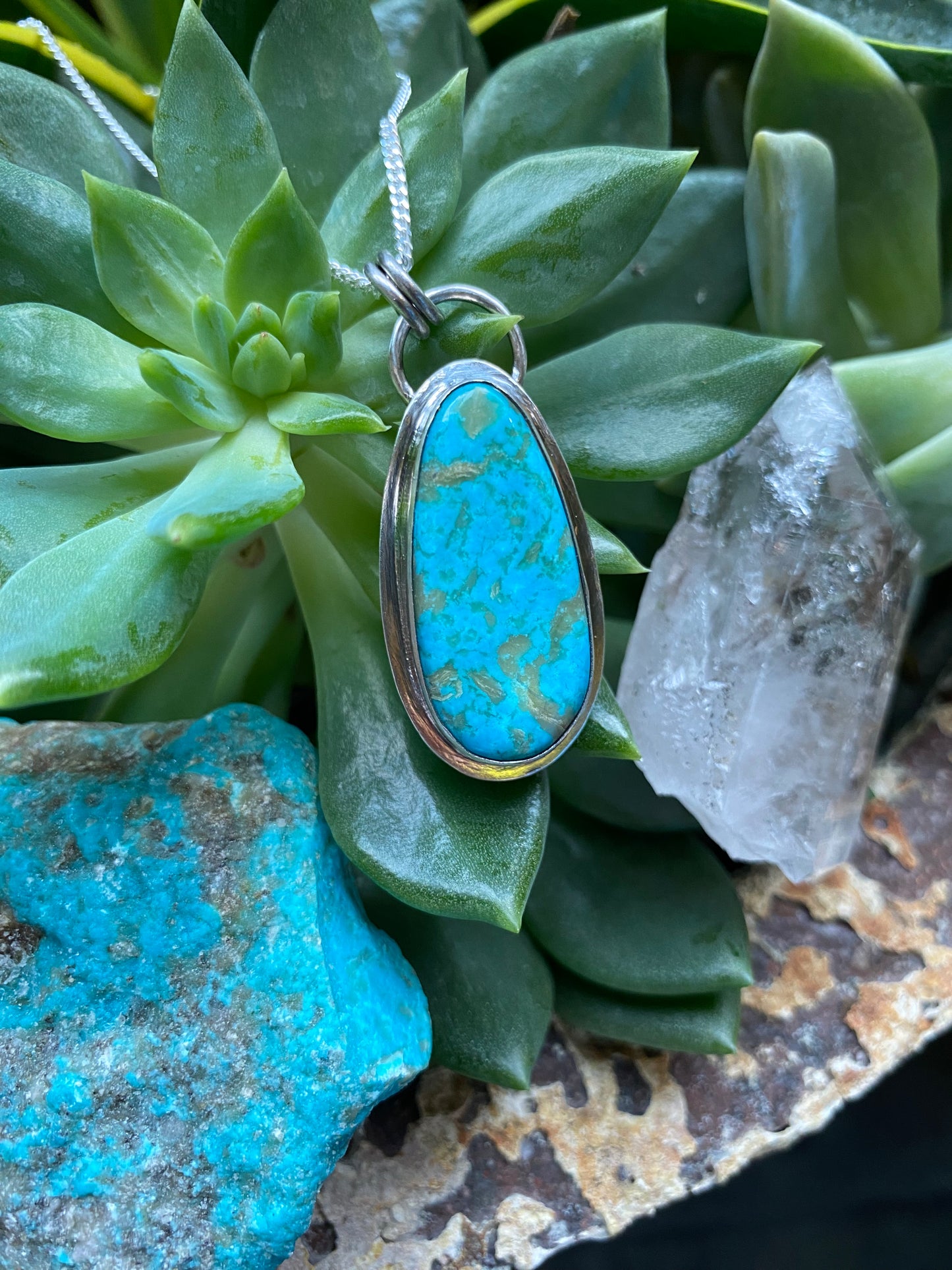 Bisbee Turquoise Pendant