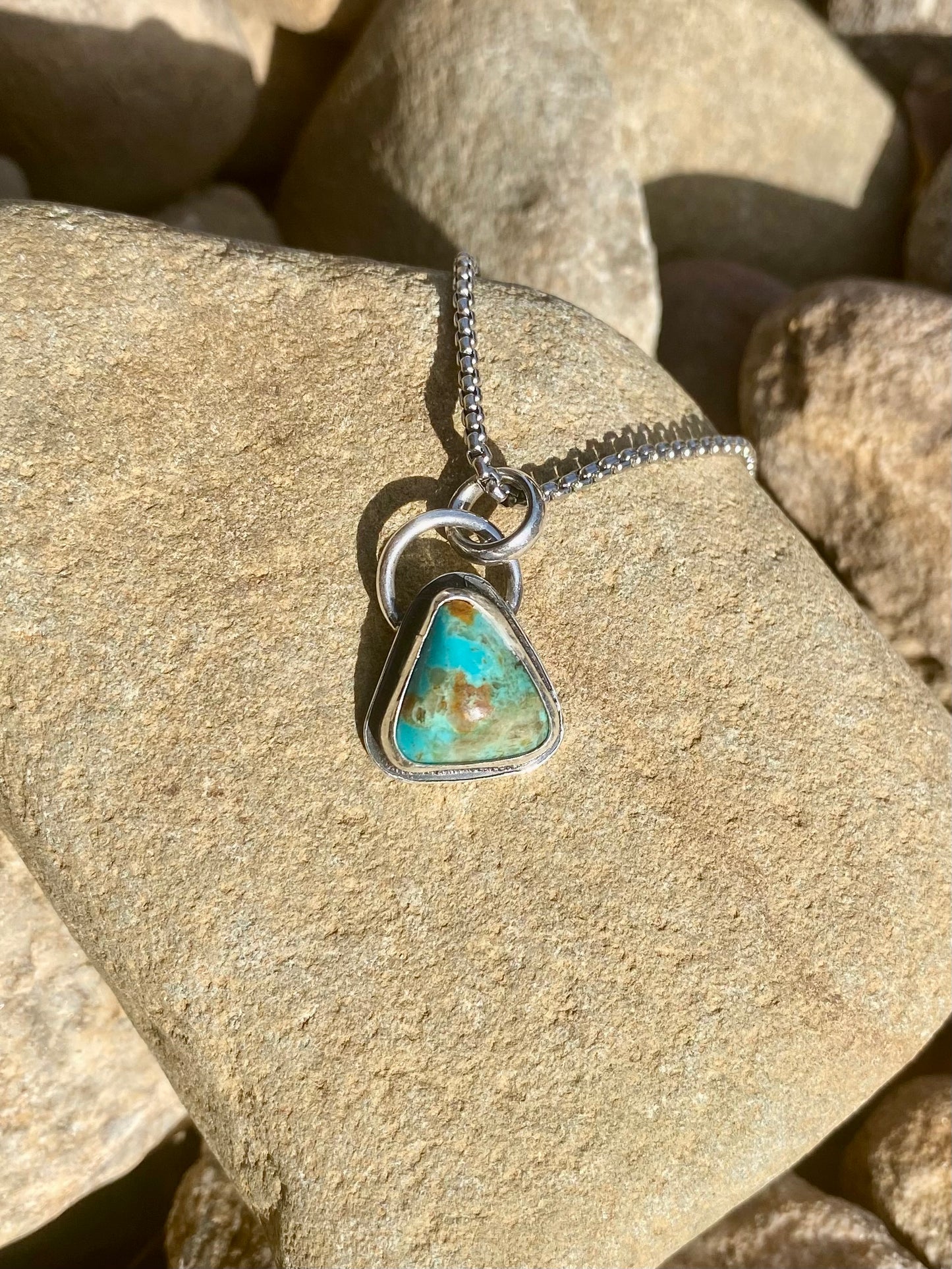 Kingman Turquoise Charm Pendant