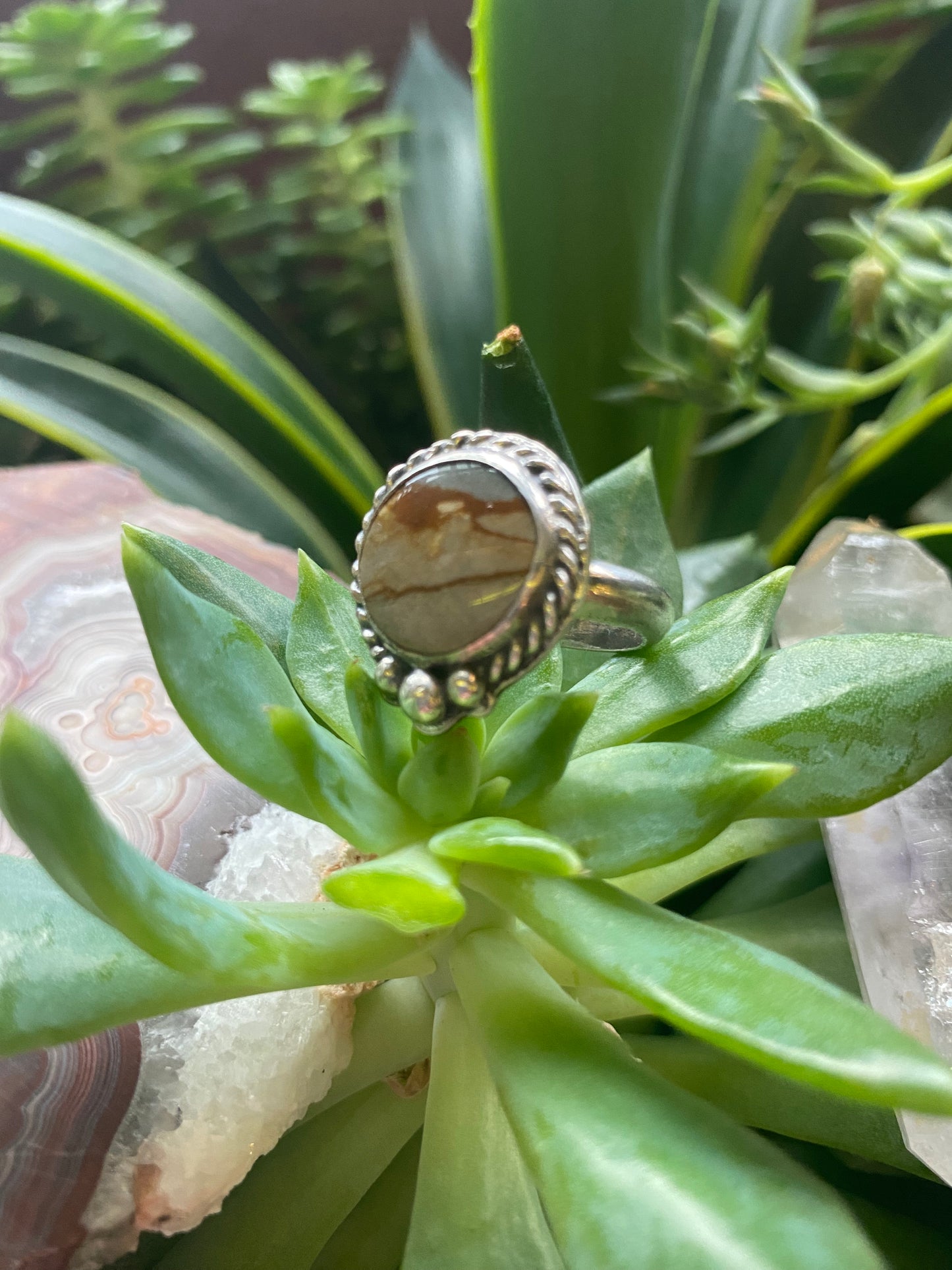 Polychrome Jasper Ring