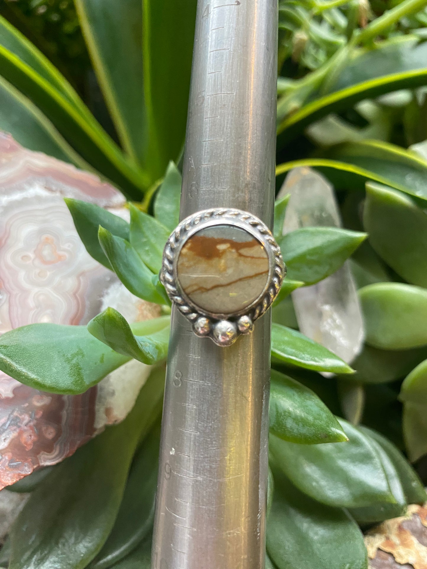 Polychrome Jasper Ring
