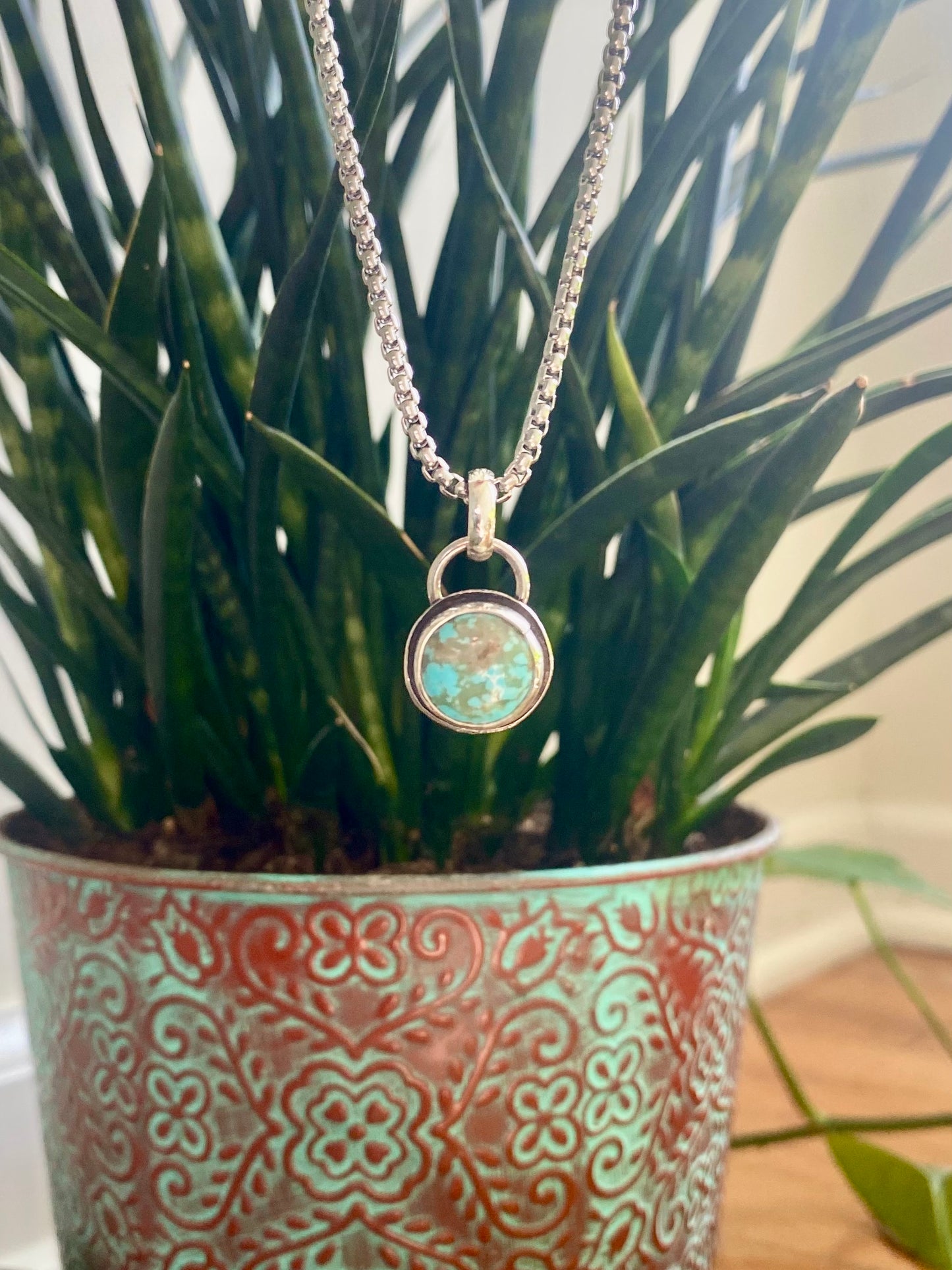 Kingman Turquoise Charm Pendant