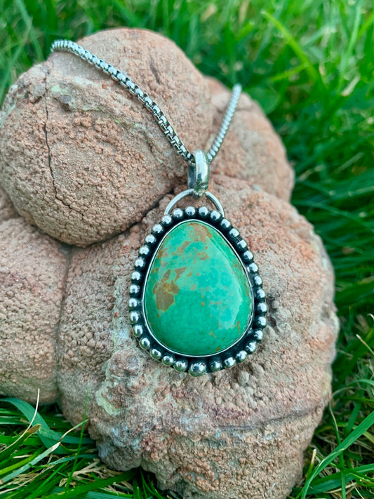 Sonoran Gold Turquoise Pendant