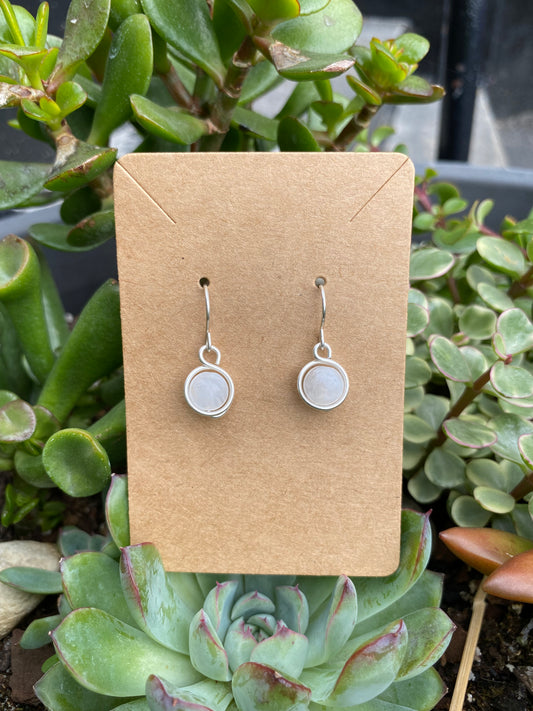 Sphere Earrings Moonstone