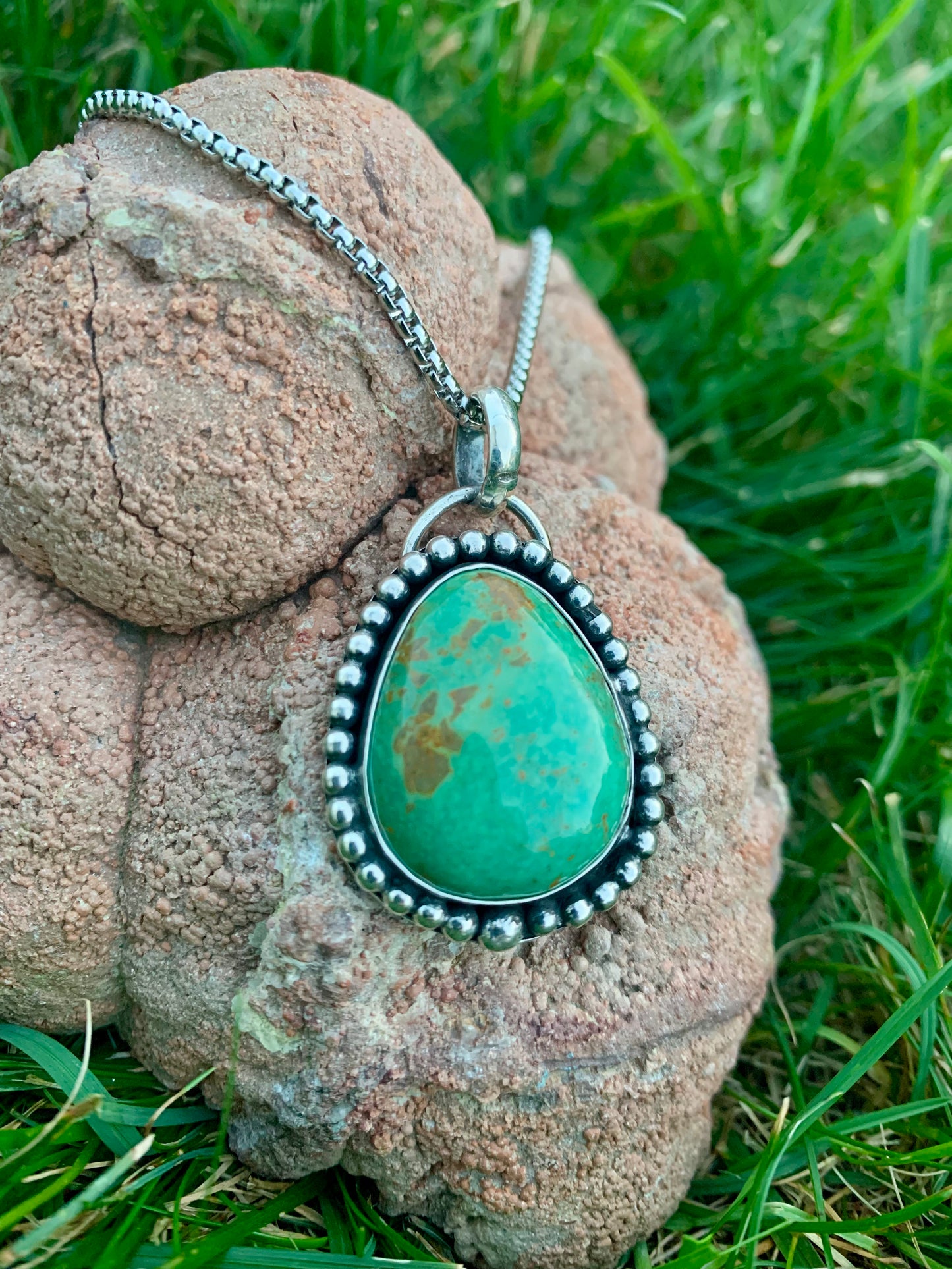 Sonoran Gold Turquoise Pendant