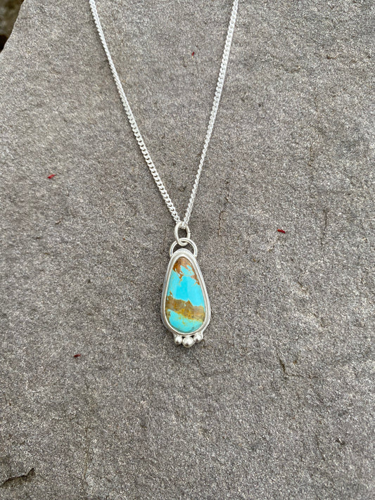 Desert Sky Kingman Turquoise Pendant